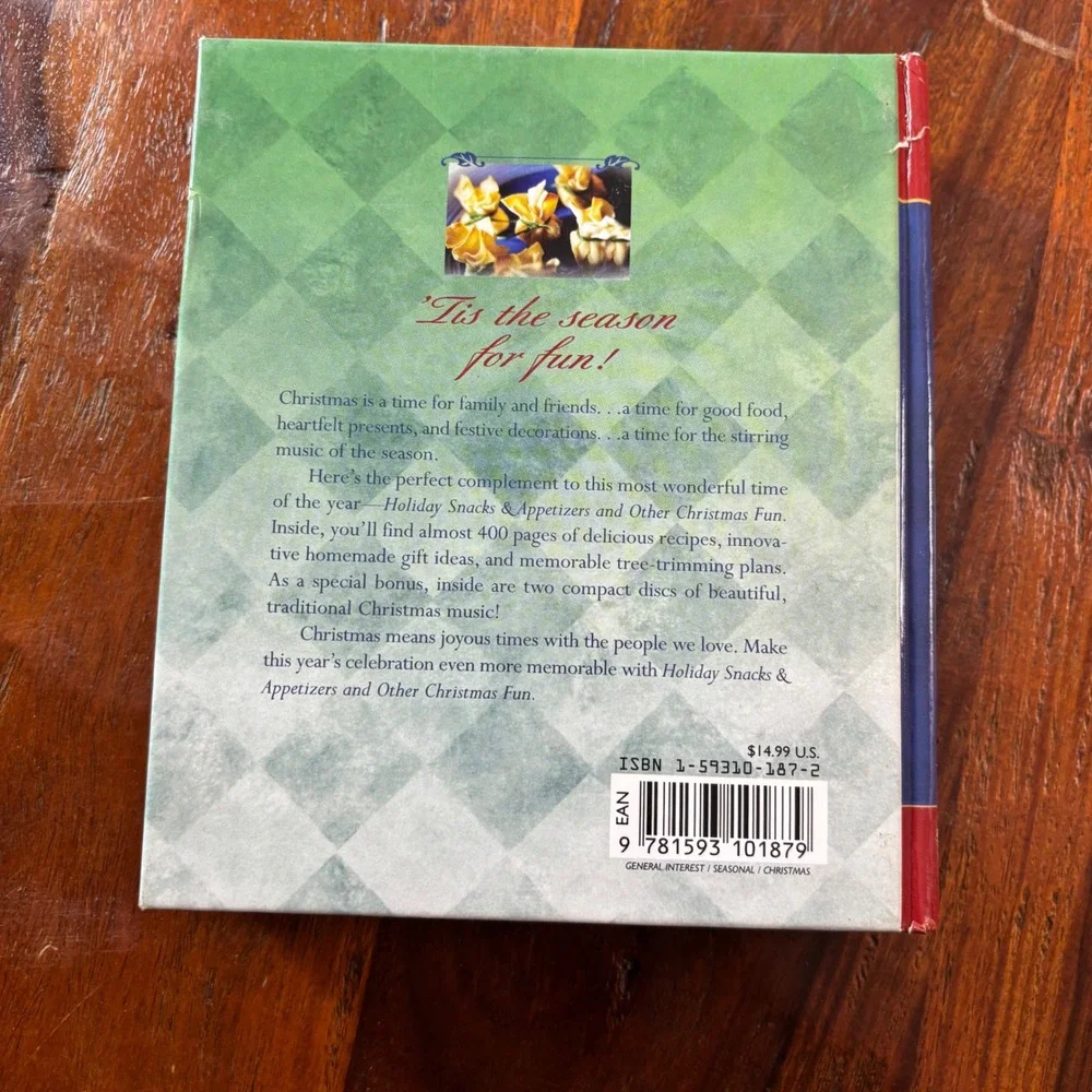 Homemade Christmas 2 Book Set Holiday‎ Snacks Sweets Recipes with 4 CDs 2003
